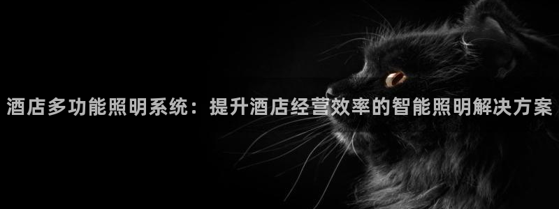 千亿国际集团招聘:酒店多功能照明系统:提升酒店经营效率的智能照明解决方案