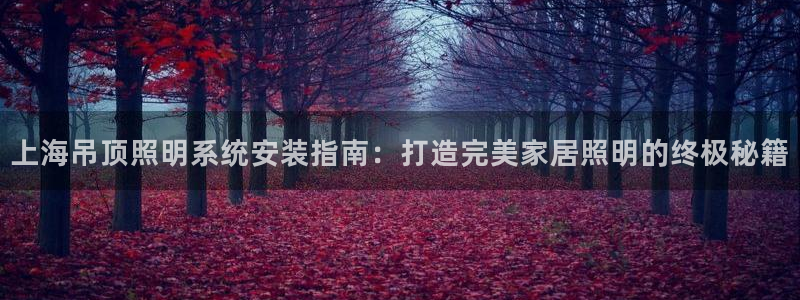 千亿国际手机官网下载：上海吊顶照明系统安装指南：打造完美家居照明的终极秘籍