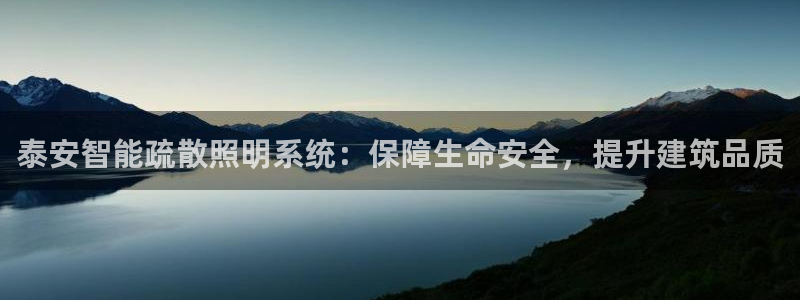 千亿国际游戏登录：泰安智能疏散照明系统：