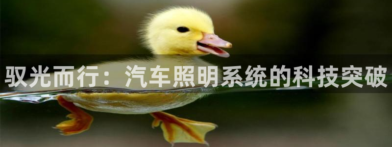千亿国际平台是什么：驭光而行：汽车照明系统的科技突破