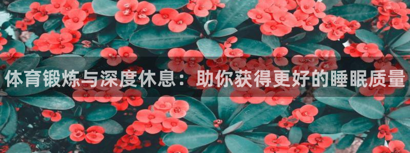 ug环球官网登录入口：体育锻炼与深度休息：助你获得更好的睡眠质量