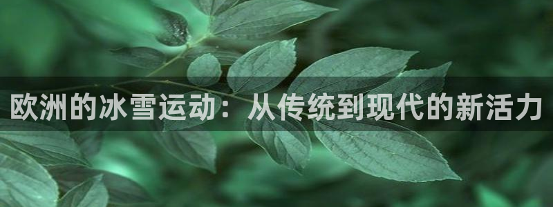 菲律宾ug环球官网：欧洲的冰雪运动：从传统到现代的新活力
